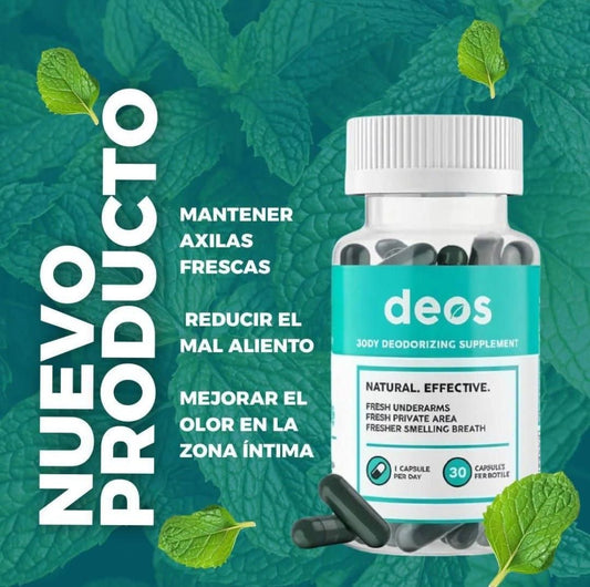 "DEOS" Cápsulas anti olores corporales
