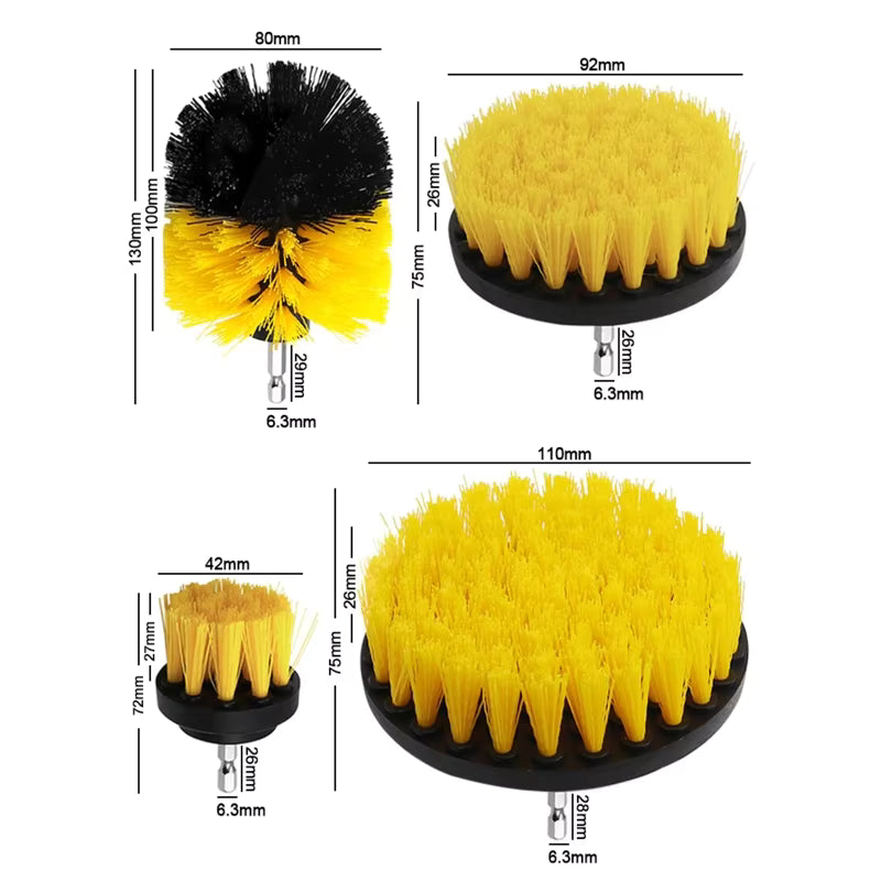KIT DE CEPILLOS PARA TALADRO