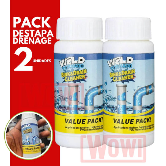 PACK  2 unidades de Destapador De Drenajes (110 grs. cada unidad)
