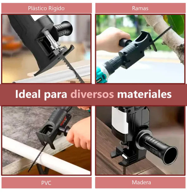 ADAPTADOR SIERRA CALADORA PARA TALADRO
