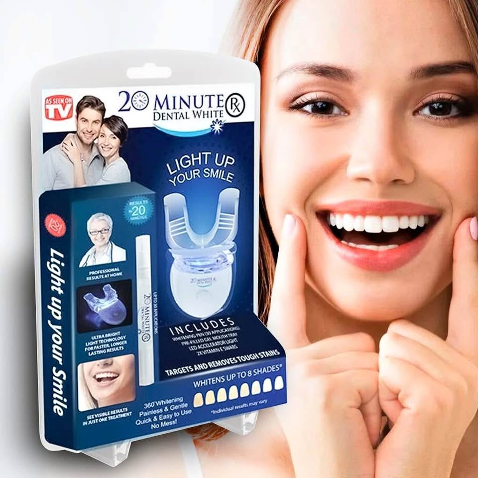 🦷✨ KIT BLANQUEADOR DENTAL CON LUZ LED + VITAMINA E