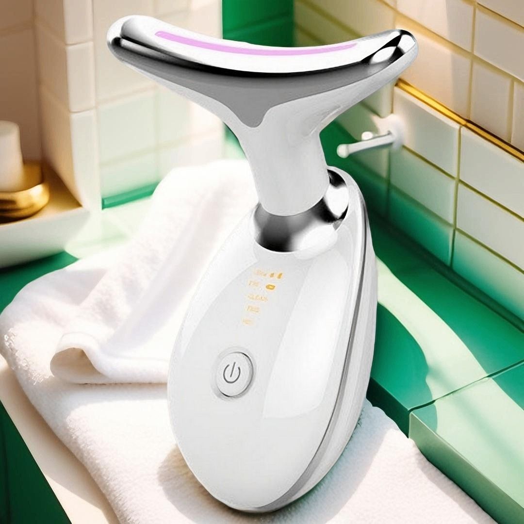 MASAJEADOR FACIAL Y DE CUELLO LED ANTIEDAD BeautyDiamond®