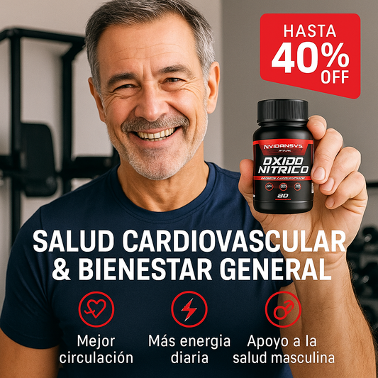 OXIDO NITRICO - salud y bienestar - frasco de 60 cápsulas