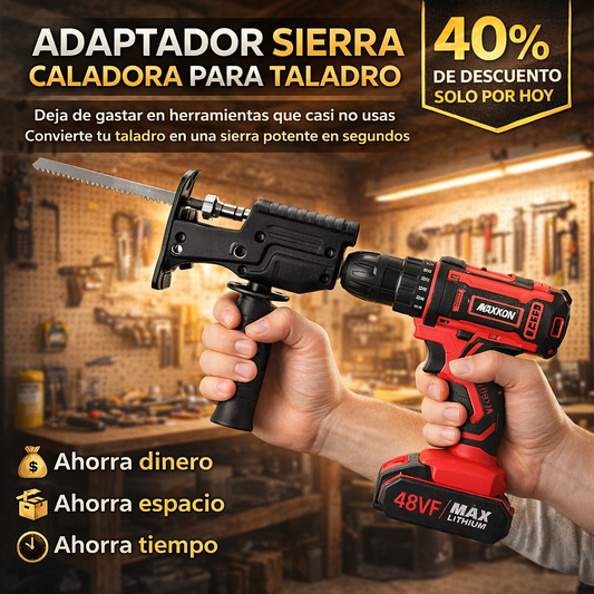 ADAPTADOR SIERRA CALADORA PARA TALADRO