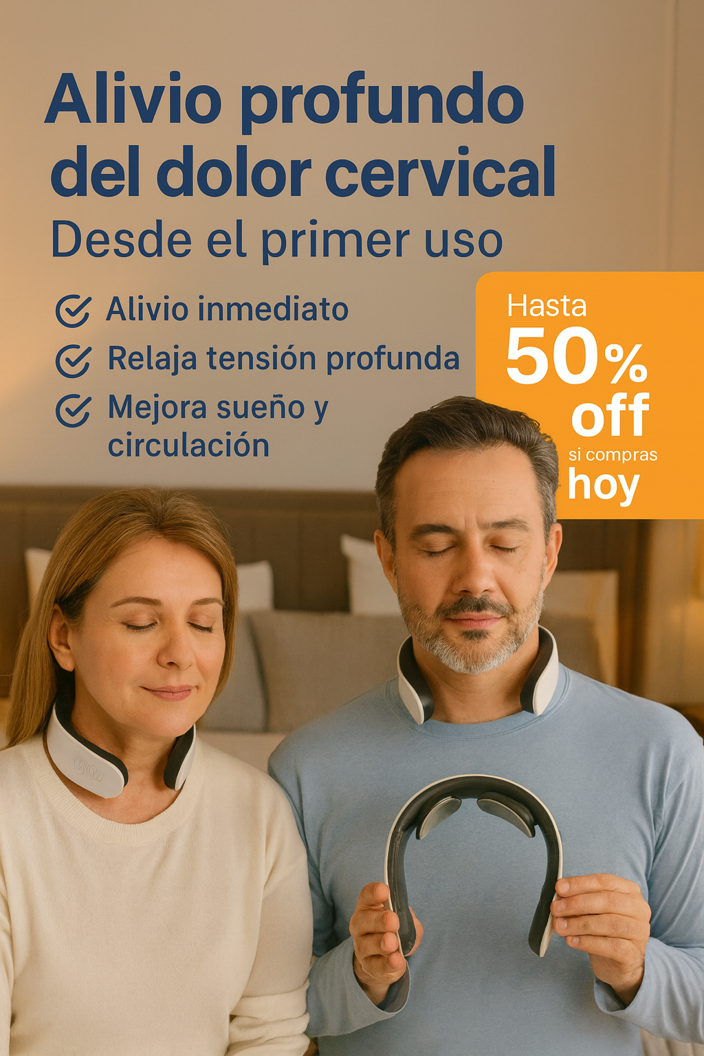 Masajeador portátil electrofísico cervical y de cuello