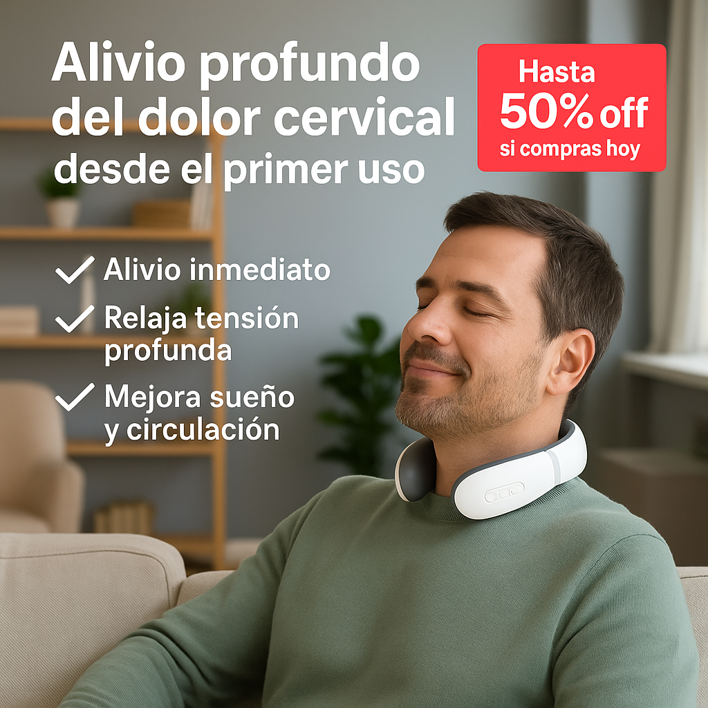Masajeador portátil electrofísico cervical y de cuello