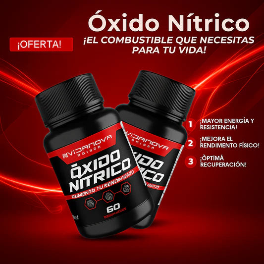 OXIDO NITRICO - salud y bienestar - frasco de 60 cápsulas