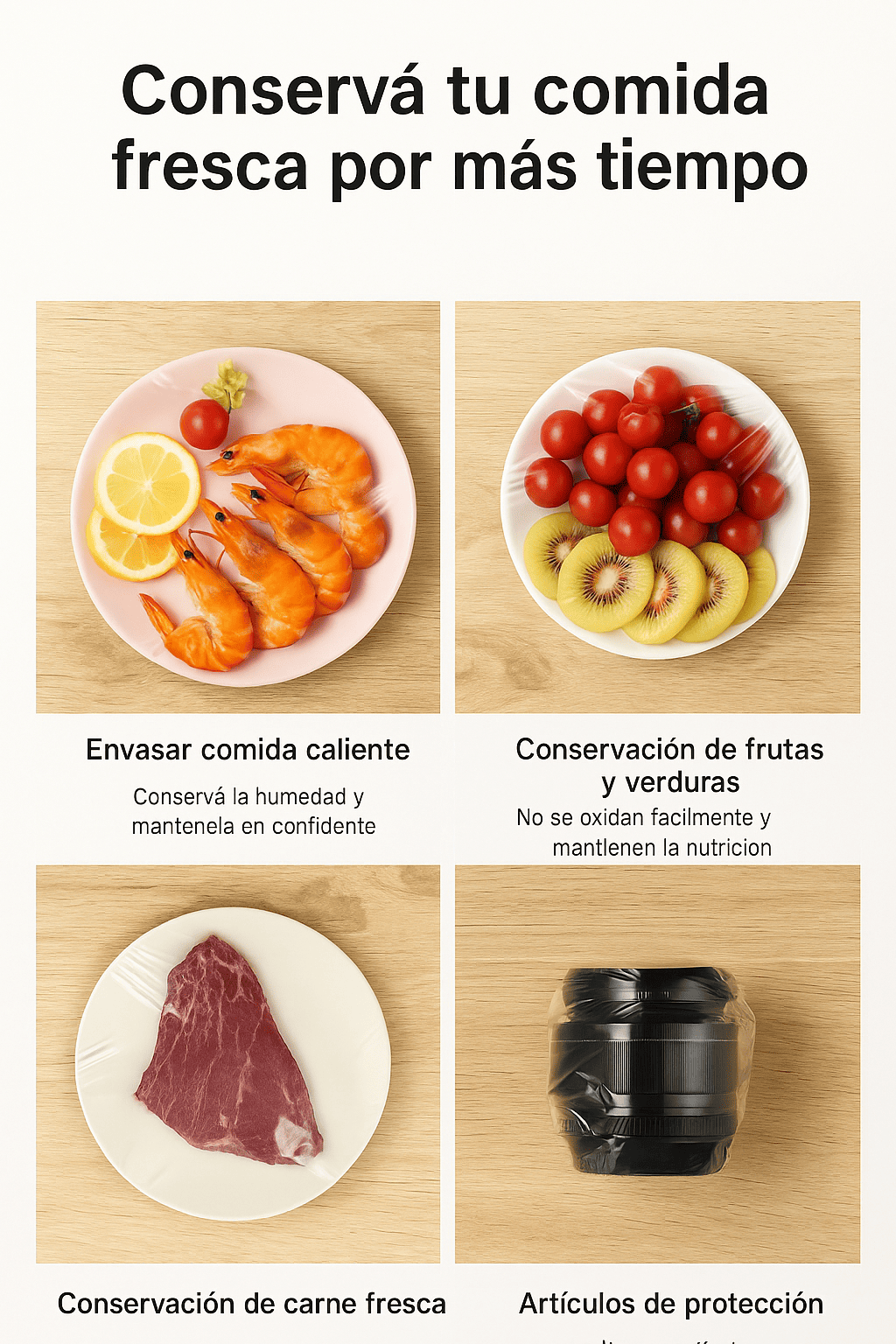 Mini sellador de bolsas portátil recargable por USB (Sella y corta)