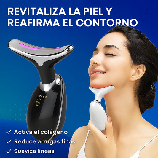 MASAJEADOR FACIAL Y DE CUELLO LED ANTIEDAD BeautyDiamond®
