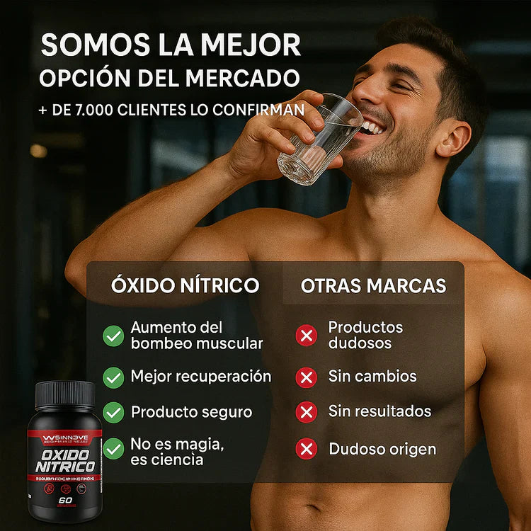 OXIDO NITRICO - salud y bienestar - frasco de 60 cápsulas