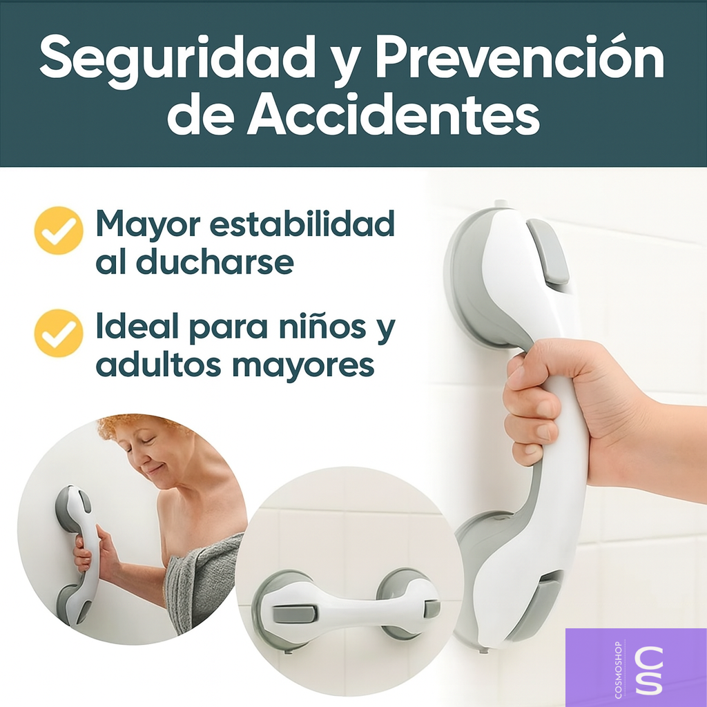 🚿 Agarradera con Ventosa para Baño  - Seguridad y confianza en cada ducha