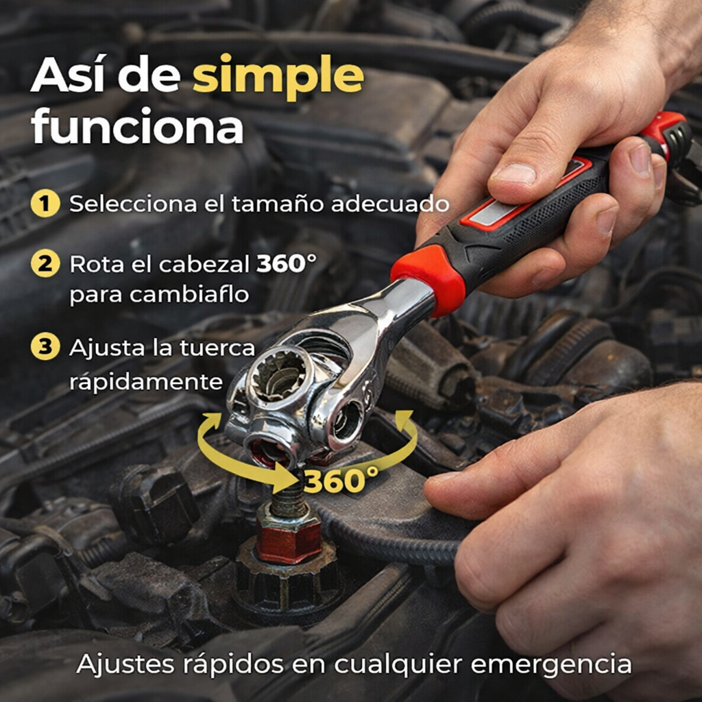 AutoReady 360™ - Llave multifunción 8 en 1