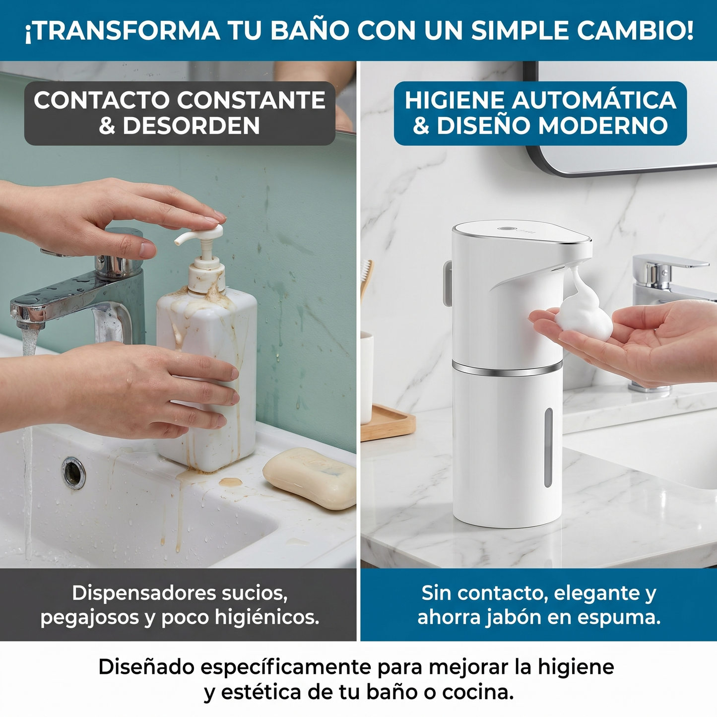 🏠✨ AquaTouch Pro™ Tu baño, más limpio y moderno en segundos