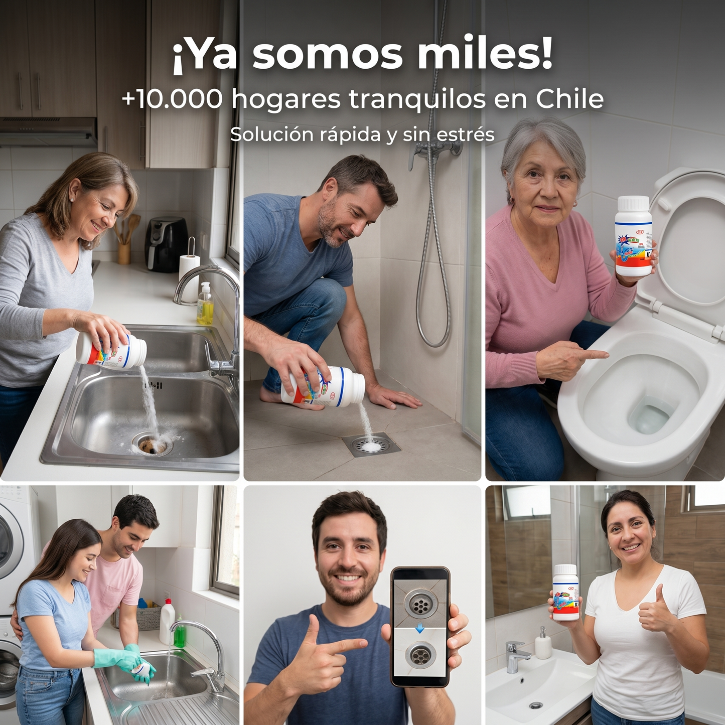 PACK 3x1 Destapador de Cañerías (3 potes de 110g) DestapaMax Emergencia