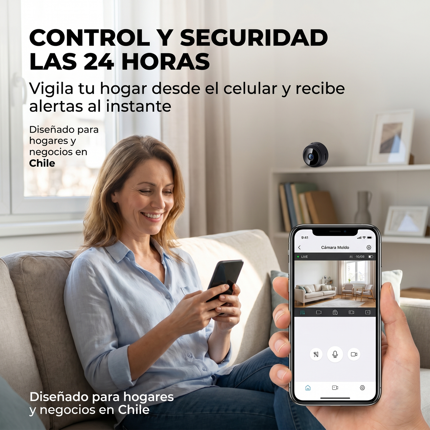 Mini Cámara Espía A9 WiFi (Original)— Protege Tu Hogar 24/7