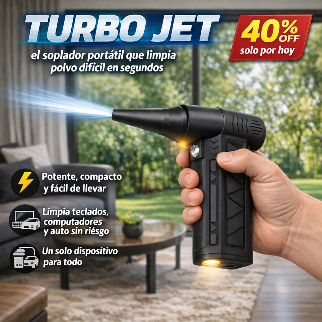 SOPLADOR TURBO JET - Potencia - Limpieza y secado