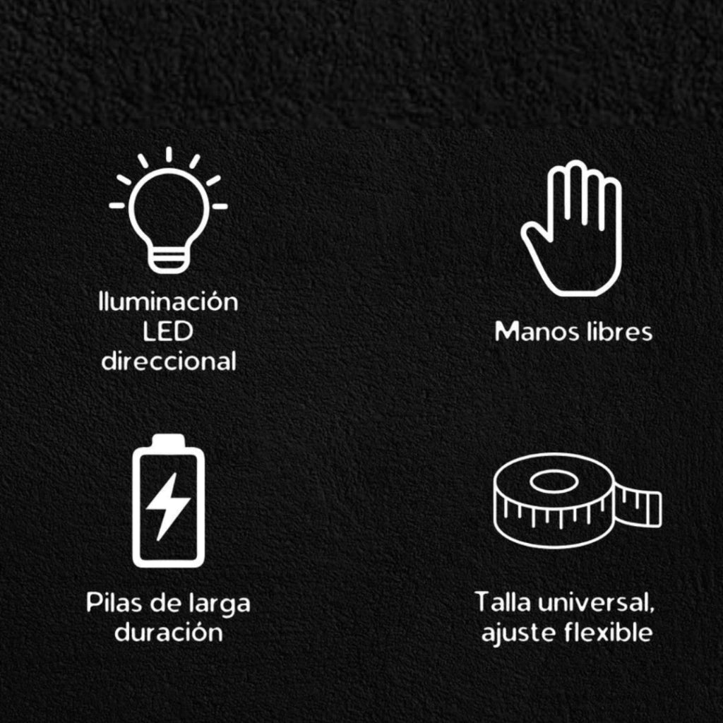 Guantes con luz led GLOVELAMP® - Manos libres