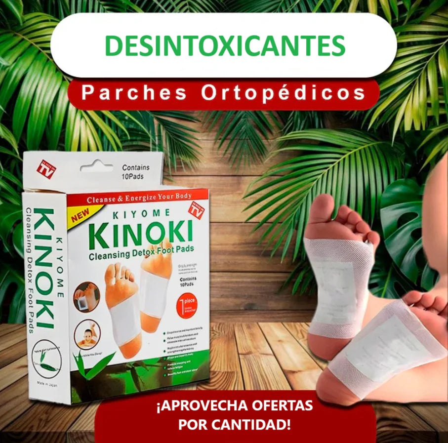 Parches Kinokis desintoxicantes para pies