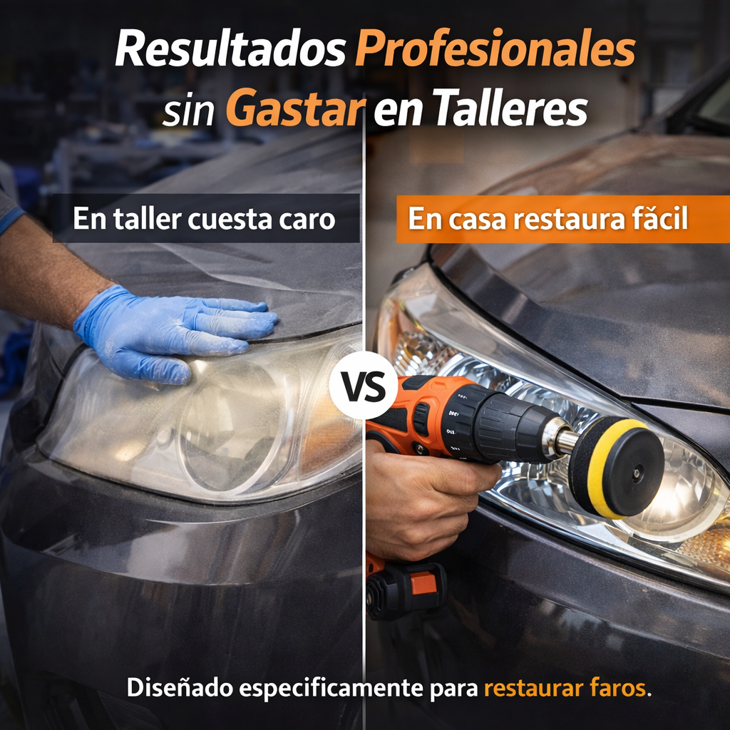 🚗 VISBELLA® – KIT RESTAURADOR DE FAROS PARA TALADRO