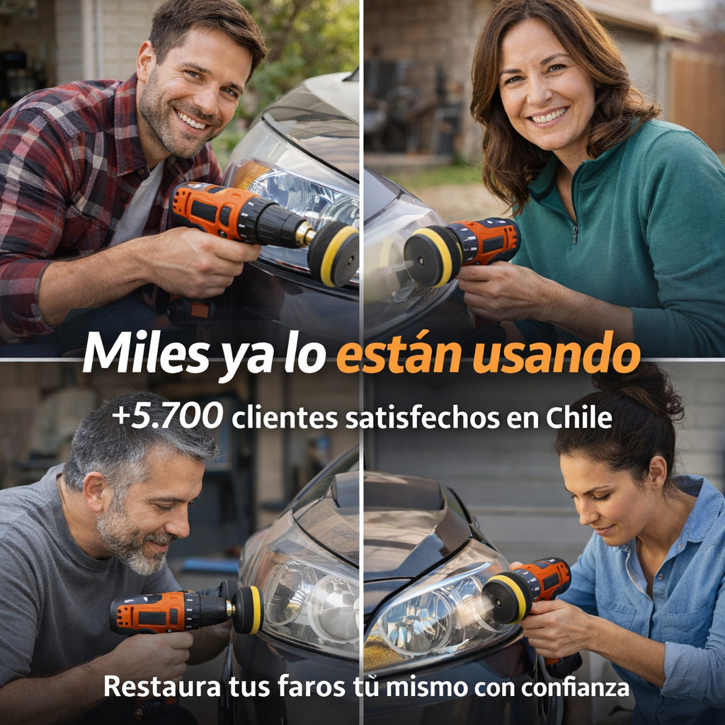 🚗 VISBELLA® – KIT RESTAURADOR DE FAROS PARA TALADRO