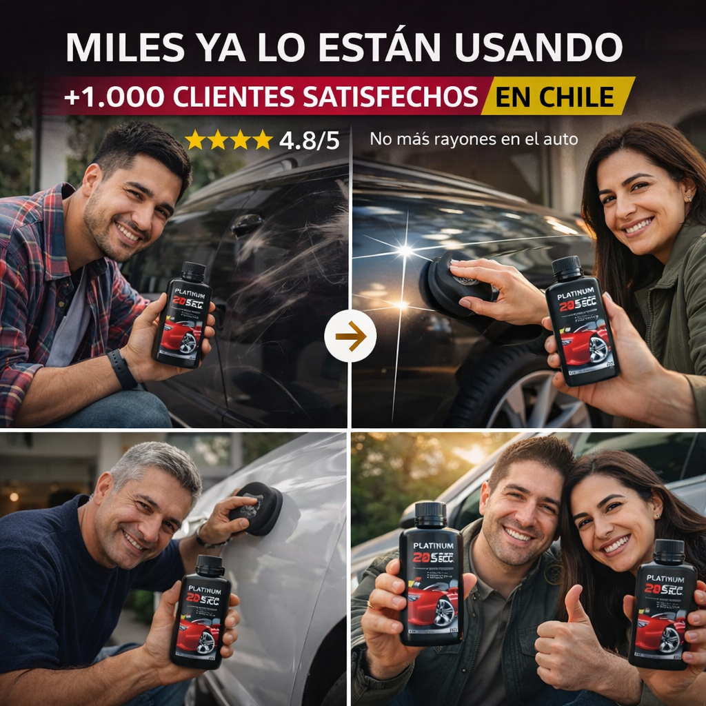 PLATINUM 20 SEC® – Elimina los rayones de tu auto (original - tecnología alemana)