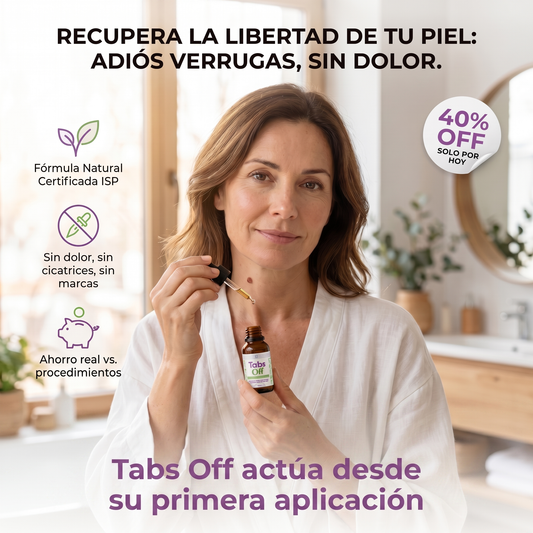 Tabs Off — Quita Verrugas Natural Para Uso En Todo el Cuerpo