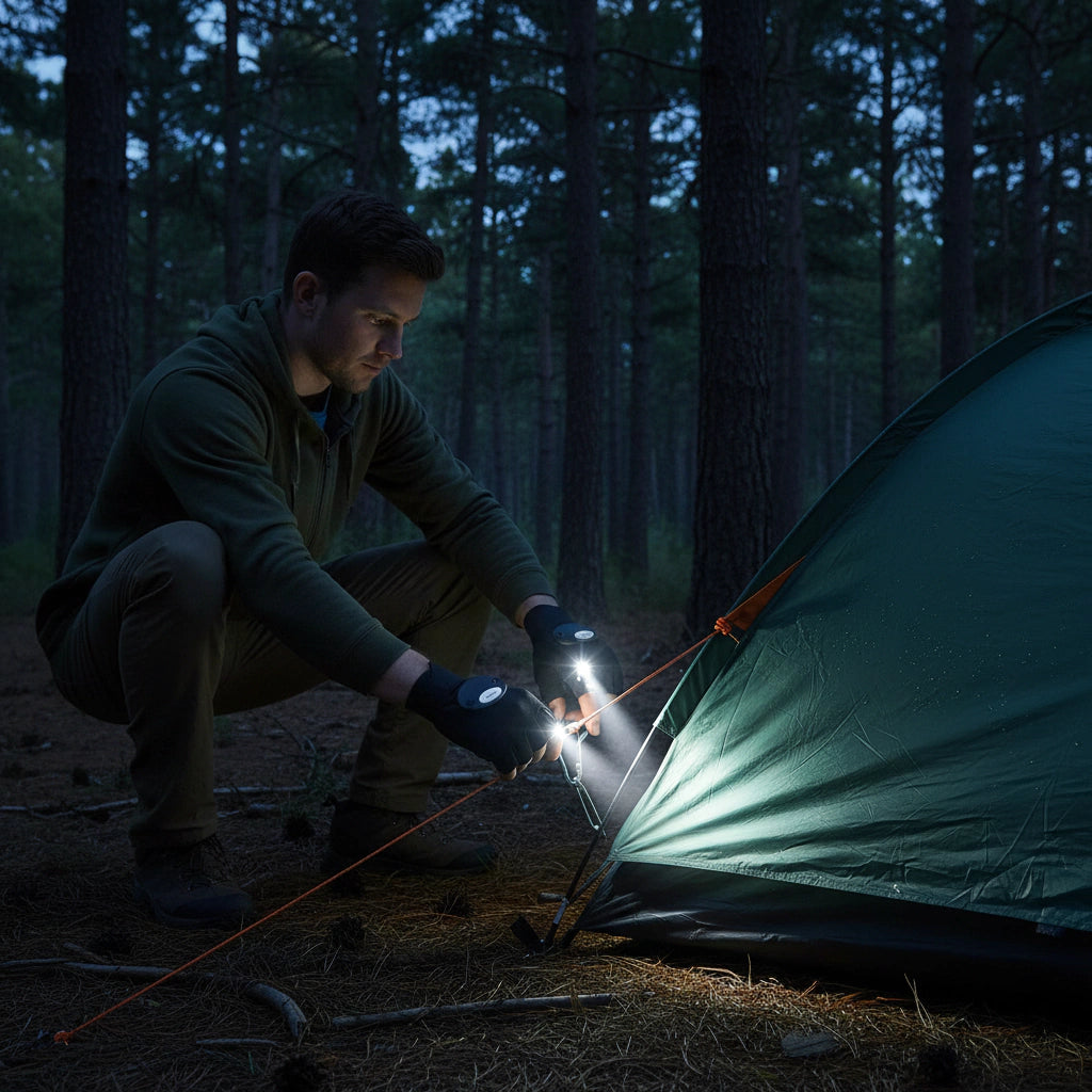 Guantes con luz led GLOVELAMP® - Manos libres